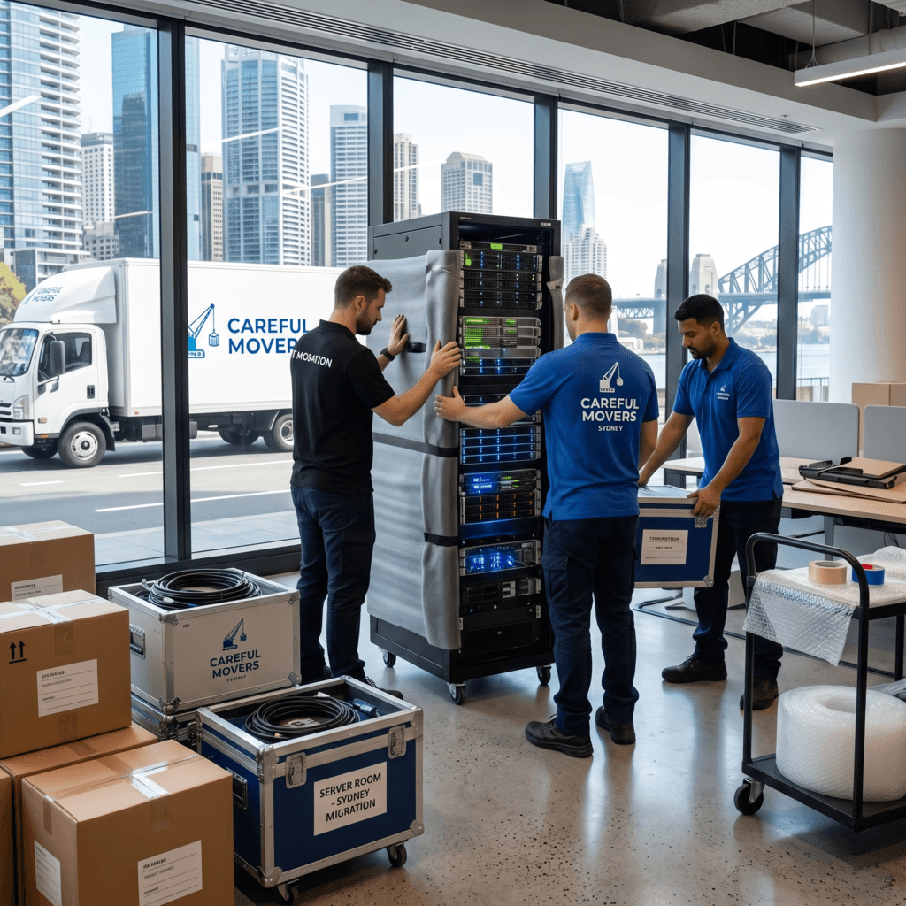 Commercial Office Removalists Sydney with IT & Server Migration