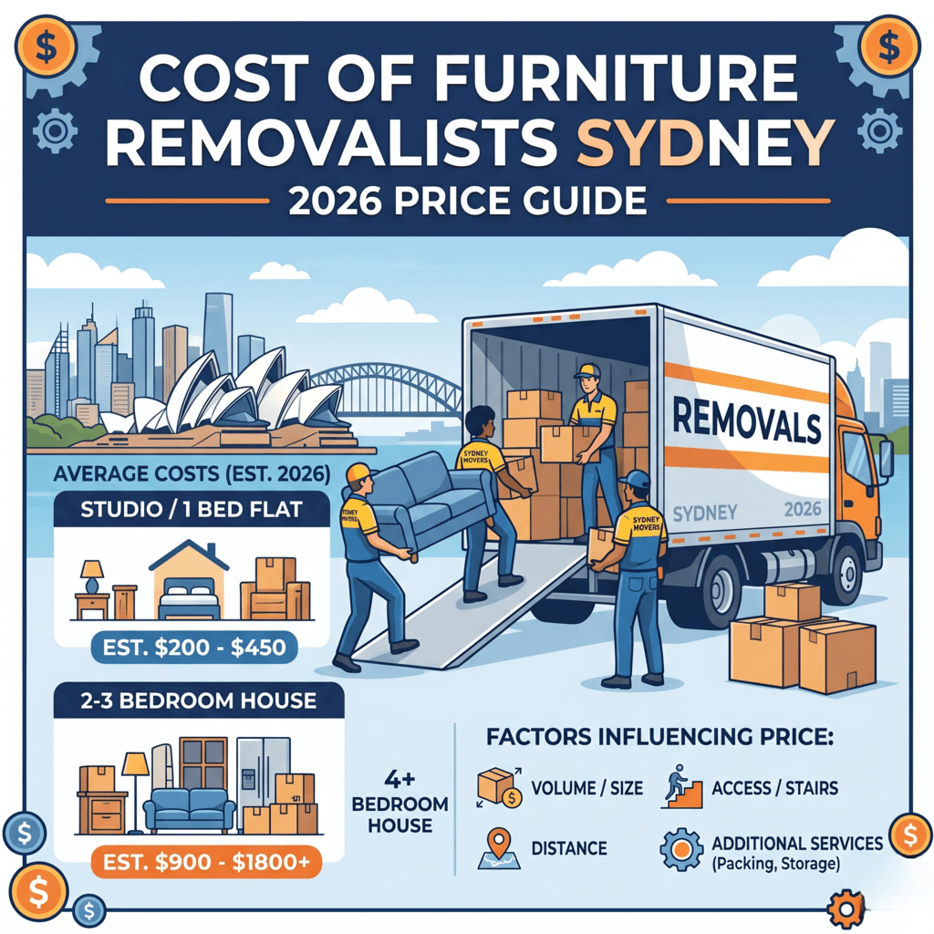Cost of Furniture Removalists Sydney 2026 Price Guide