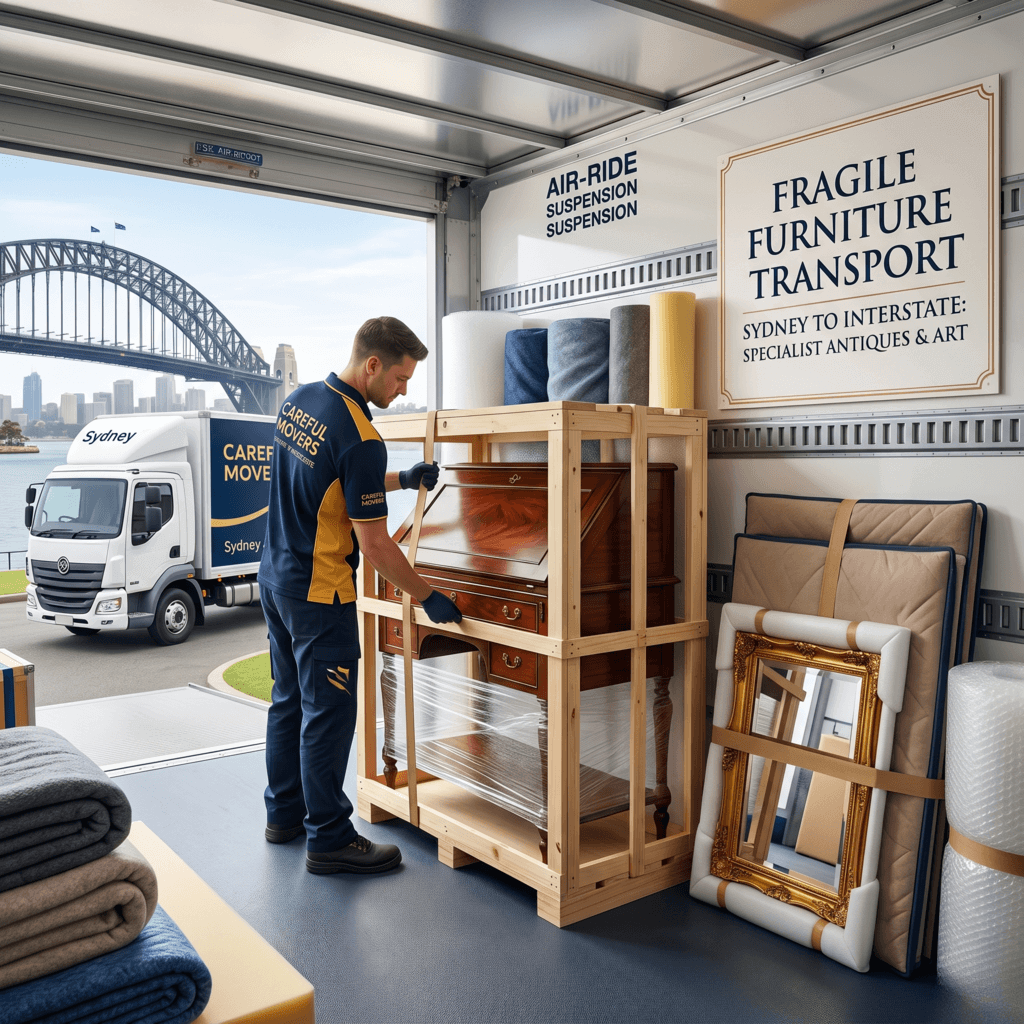 Fragile Furniture Transport Sydney to Interstate Specialist Antiques & Art
