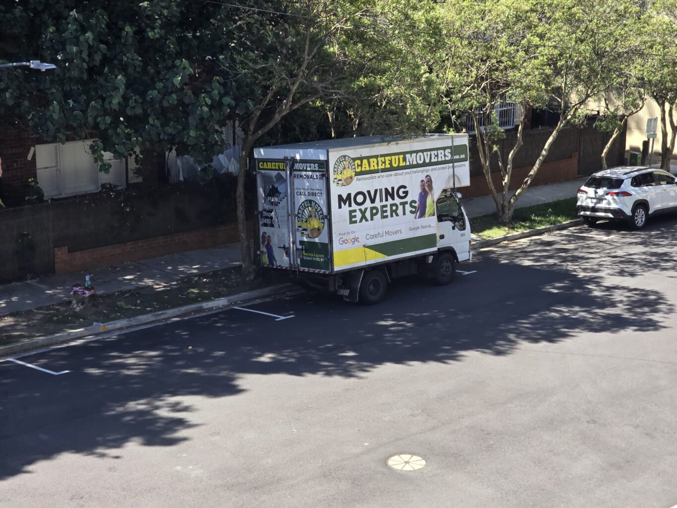 Careful Movers truck during a Sydney residential move