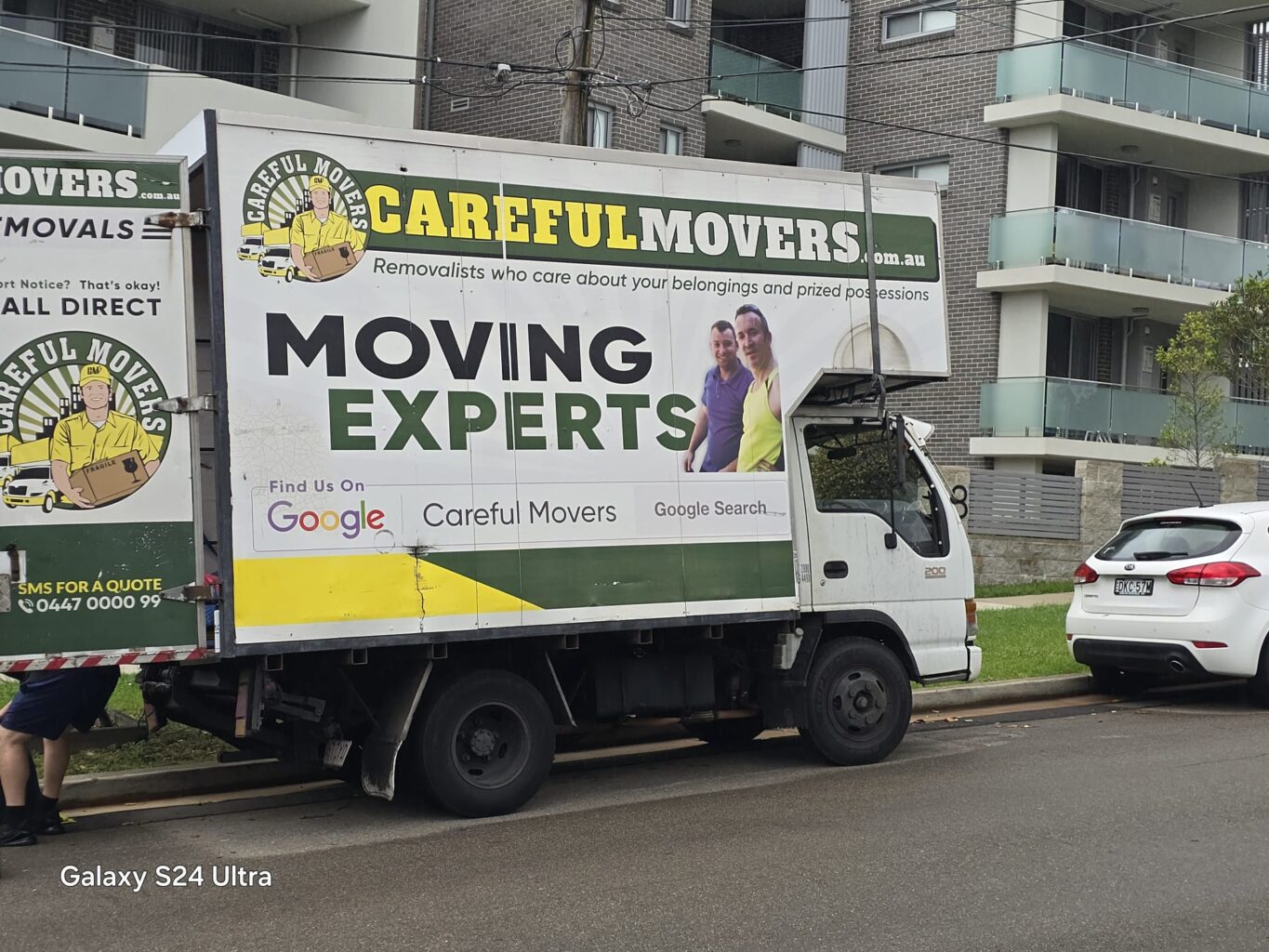 Careful Movers truck at a local Hornsby residential moving job