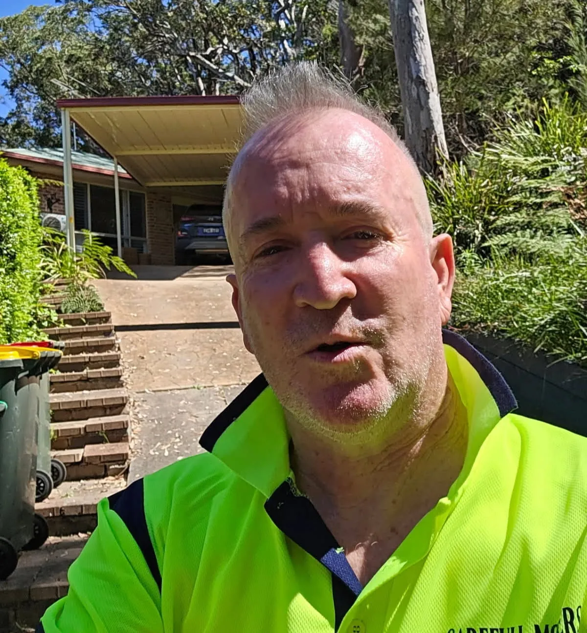 Anthony from Careful Movers at a house move in the Hornsby area